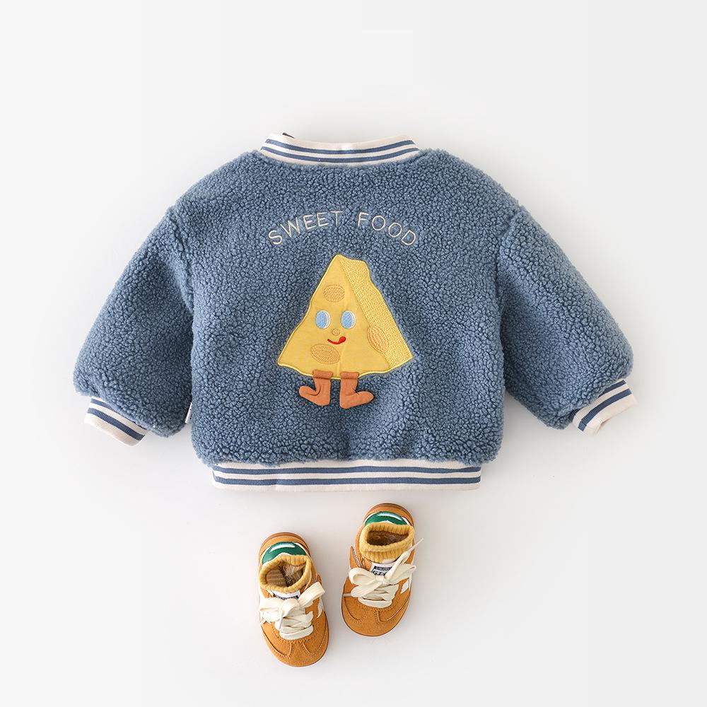 Toddler Boy Winter Fleece Jacket - الرضع الفتيات القطن وسادة مبطنة زائد