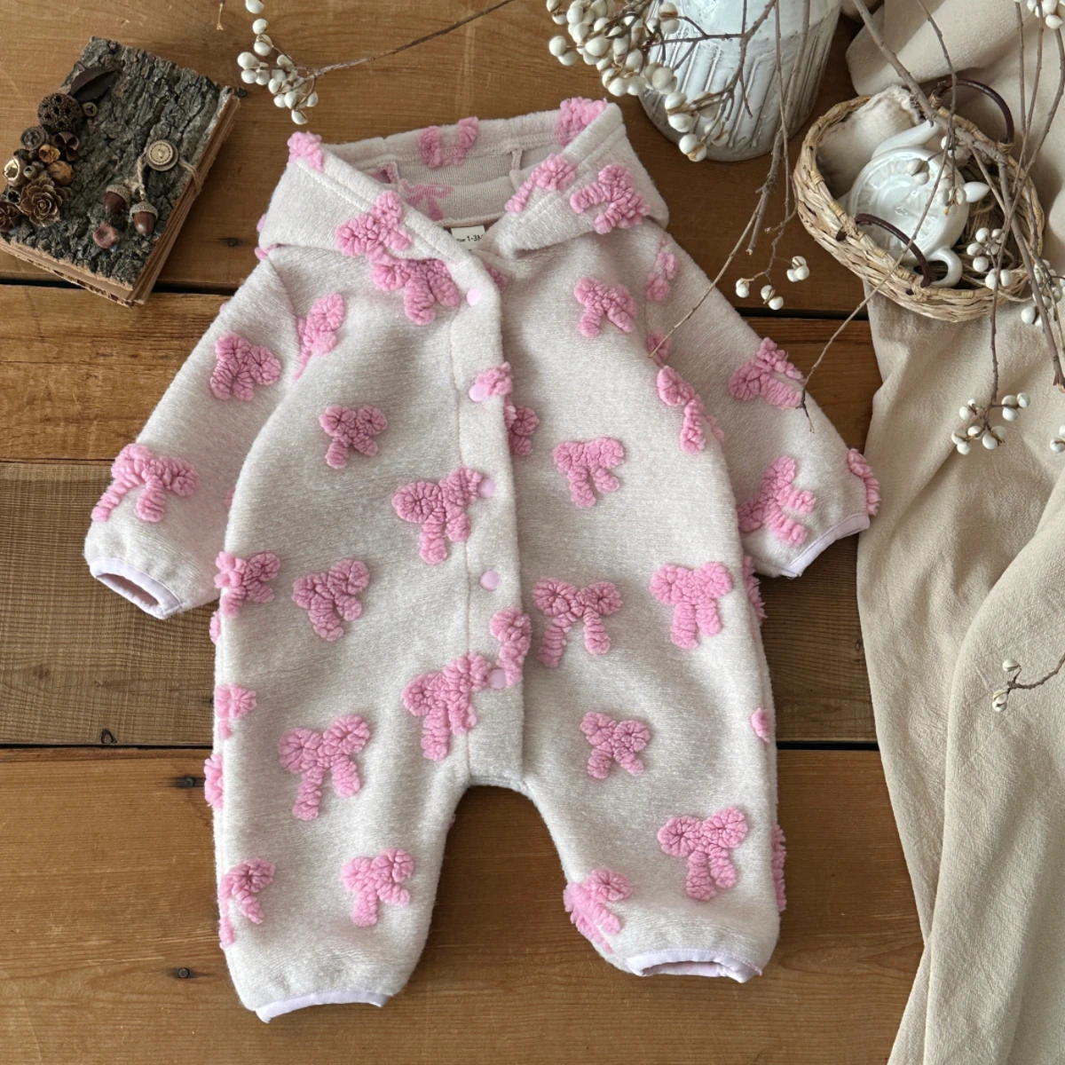 بدلة رومبر بغطاء رأس للبنات ال - مراجعة Newborn Baby Girl Romper Floral وسعره