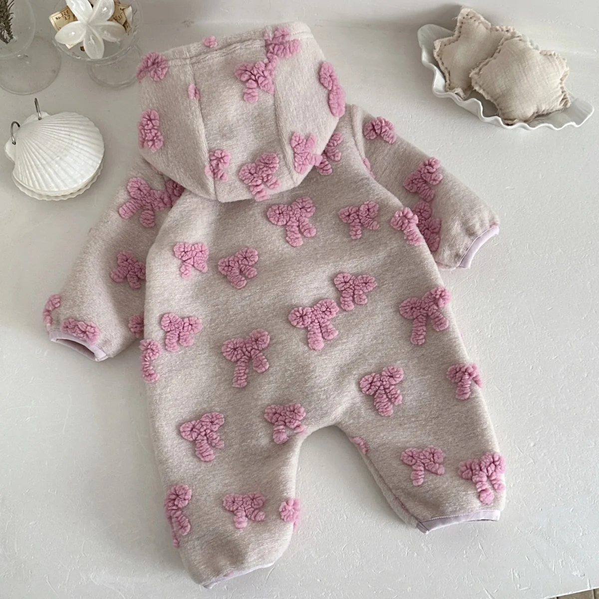 بدلة رومبر بغطاء رأس للبنات ال - مراجعة Newborn Baby Girl Romper Floral وسعره