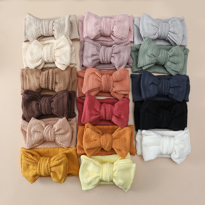 ربطة رأس بفيونكة كبيرة محبوكة  - مراجعة Baby Gear وسعره