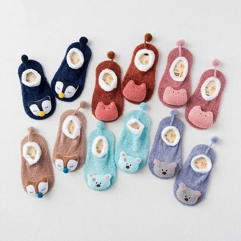 جوارب أطفال شتوية سميكة ودافئة - مراجعة Unisex Baby Socks Non Slip وسعره