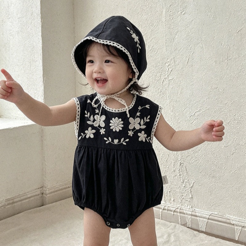 بدلة صيفية للأطفال الصغار من Z - مراجعة Baby Summer Linen Sleeveless Jumpsuit وسعره