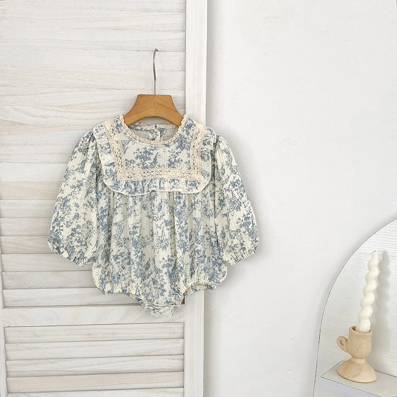بدلة رومبر زهرية للبنات الرضع  - مراجعة Newborn Baby Girl Romper Floral وسعره